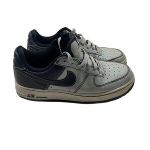 Vintage Nike Air Force 1 Shoes Premium Leather Size 7Y 2006 Y2K 2000s Gray